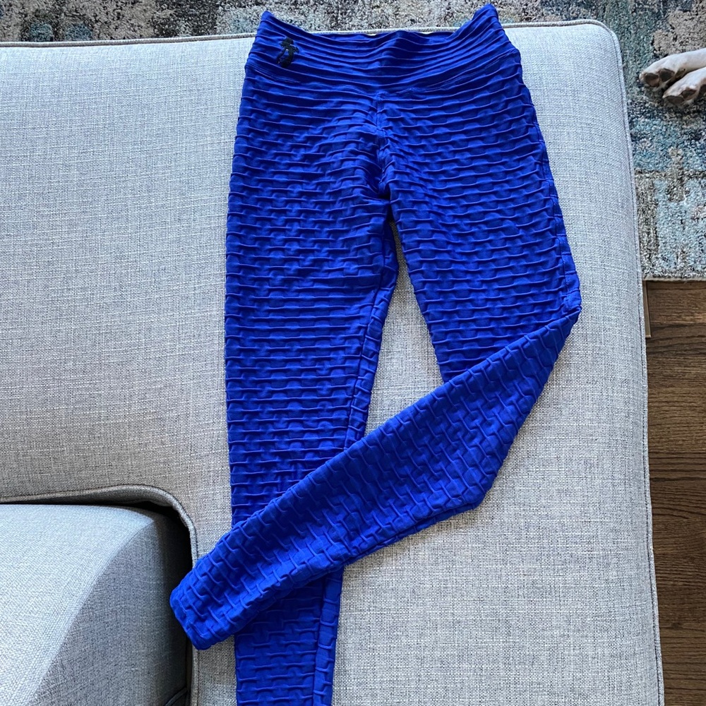 Figure slim blue leggings